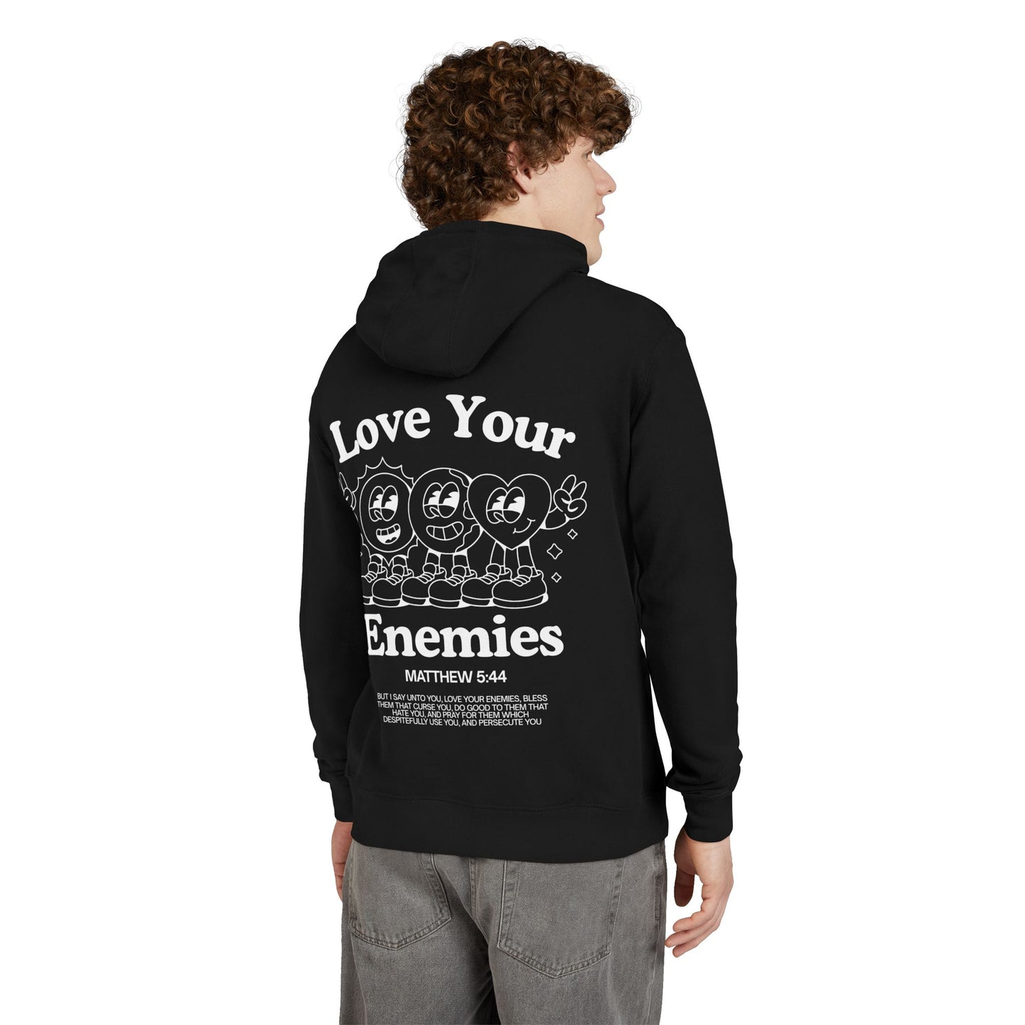 Love Your Enemies Unisex Hoodie - Message of Jesus