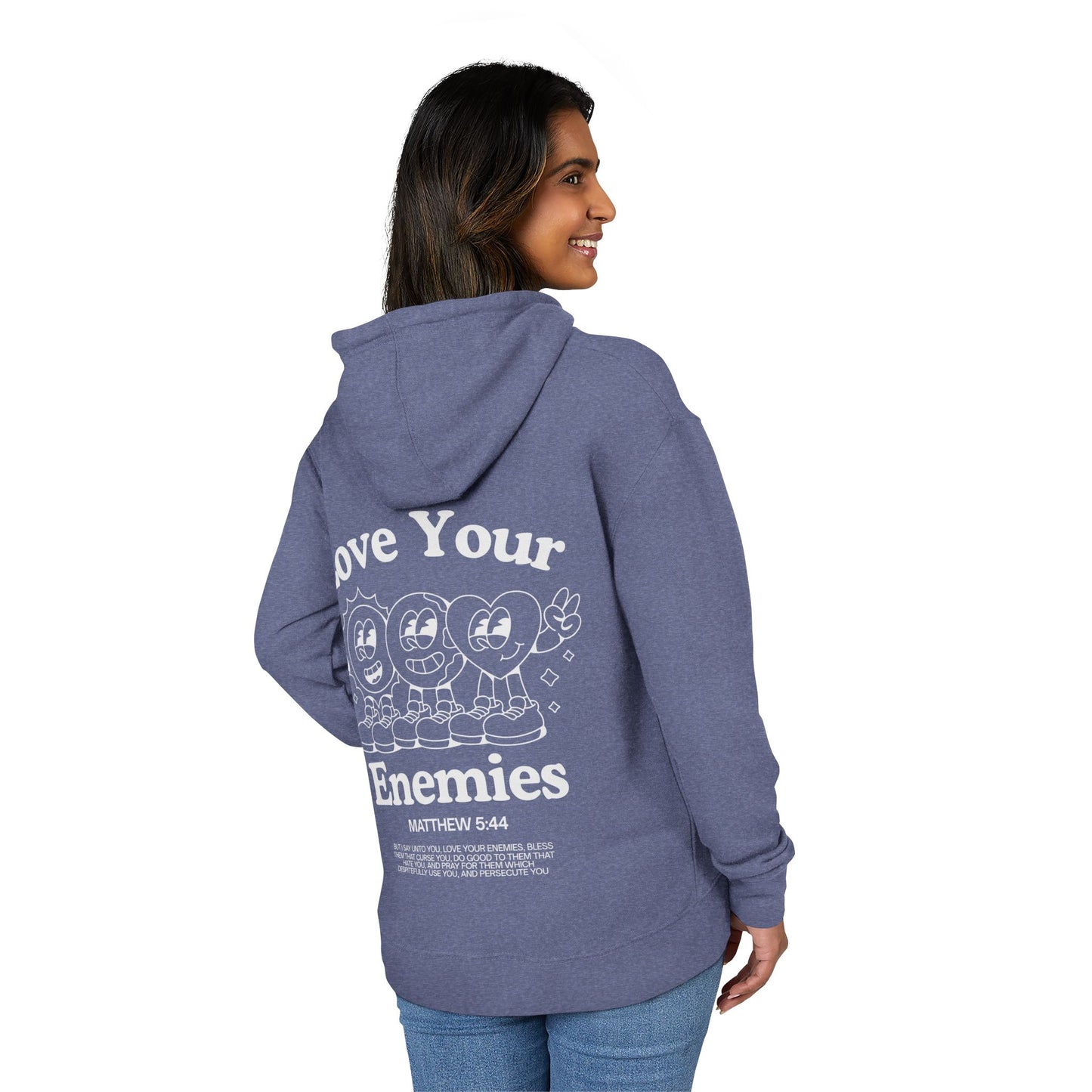 Love Your Enemies Unisex Hoodie - Message of Jesus