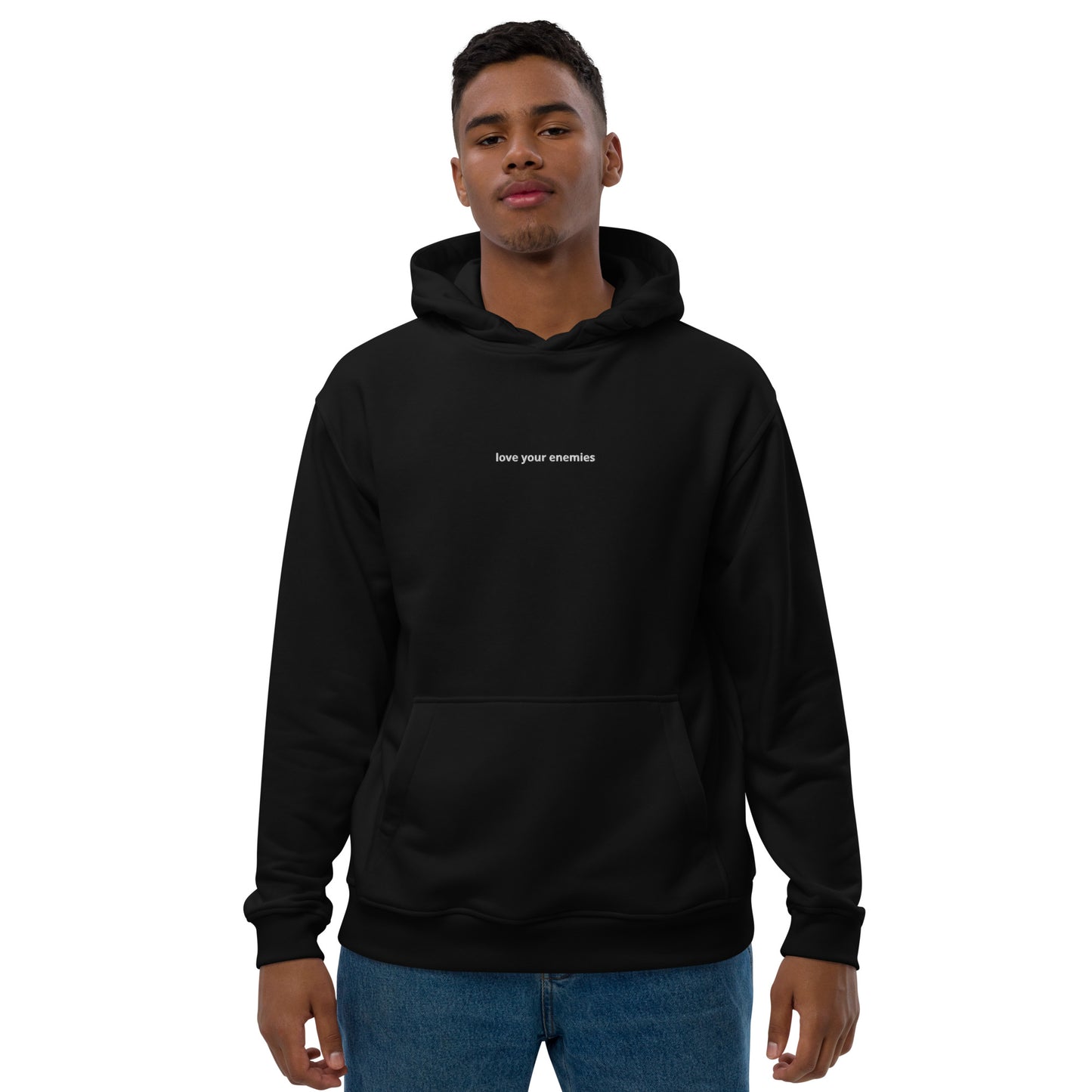 Love Your Enemies Hoodie- Black