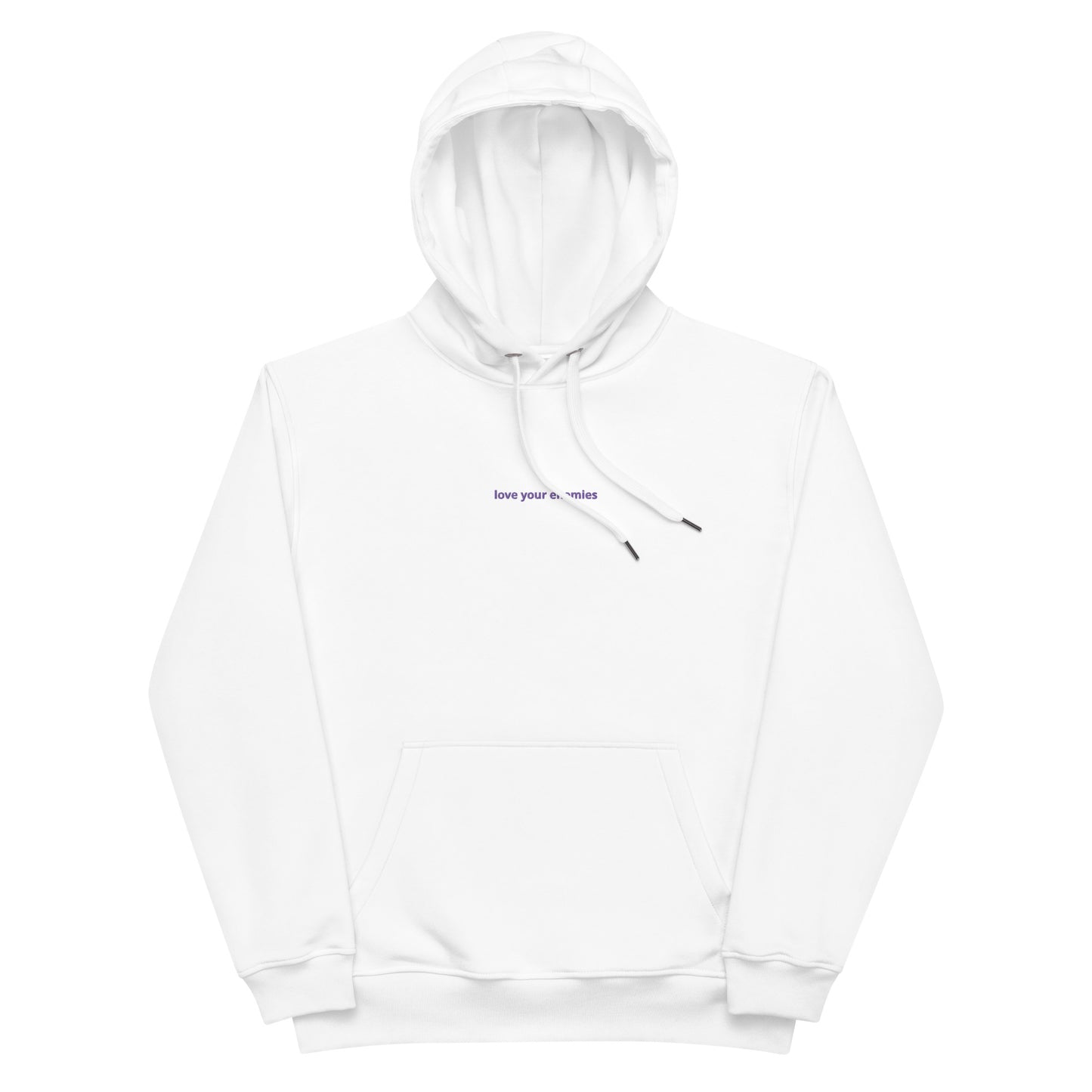 Love Your Enemies Hoodie- White